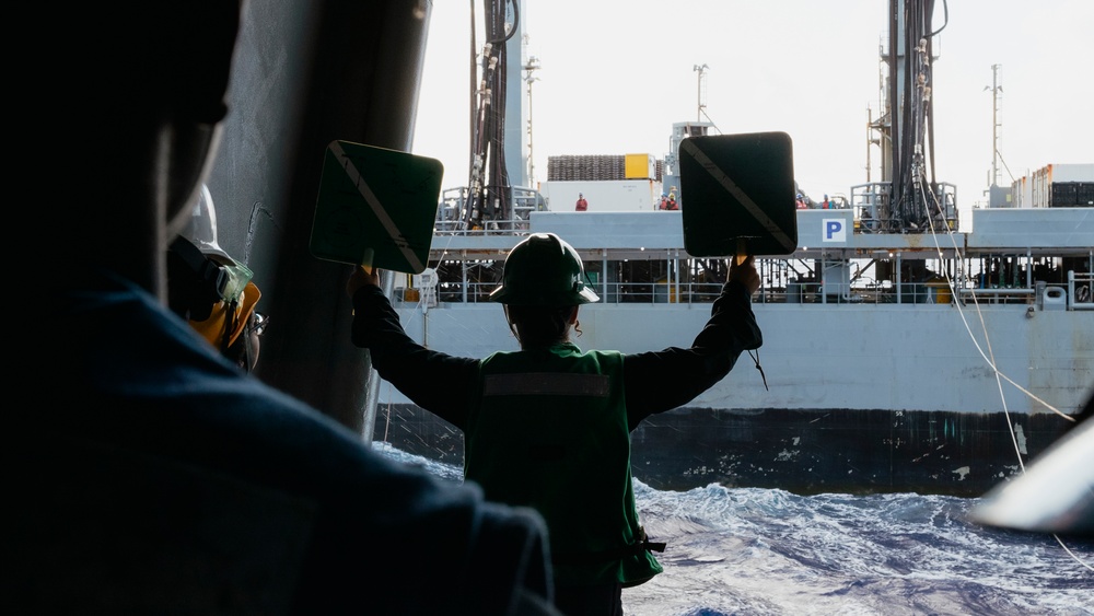 USS George Washington Conducts Fueling-At-Sea with USNS Yukon