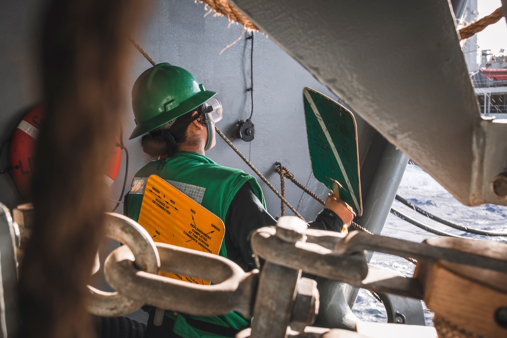 USS George Washington Conducts Fueling-At-Sea with USNS Yukon