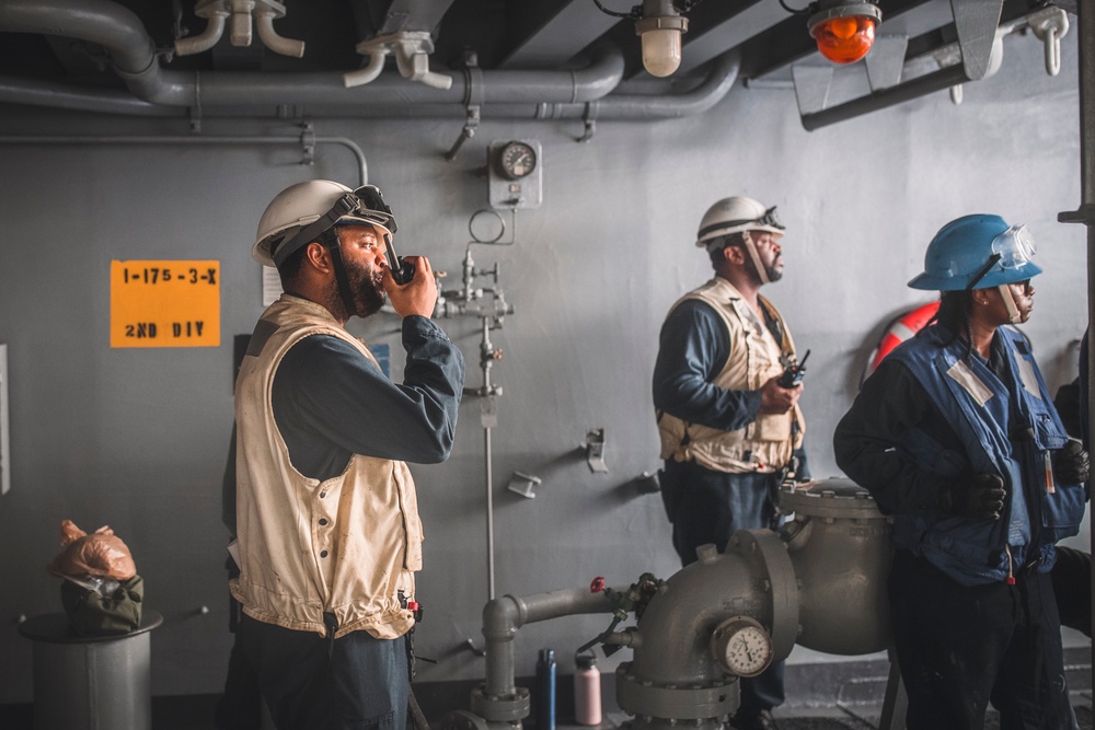 USS George Washington Conducts Fueling-At-Sea with USNS Yukon