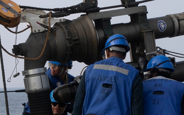 Frank E. Petersen Jr. conducts replenishment-at-sea