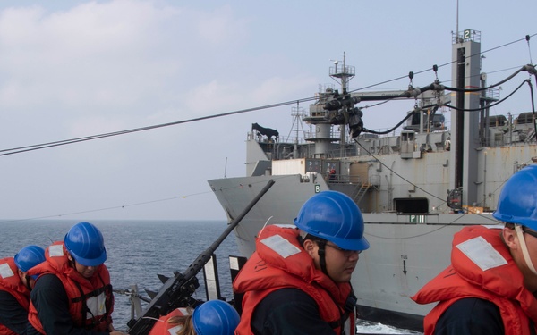 Frank E. Petersen Jr. conducts replenishment-at-sea