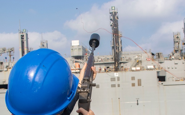 Frank E. Petersen Jr. conducts replenishment-at-sea