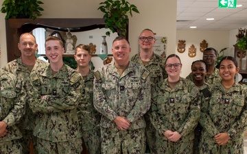 Commander, Navy Region Europe, Africa, Central, visits NAS Sigonella