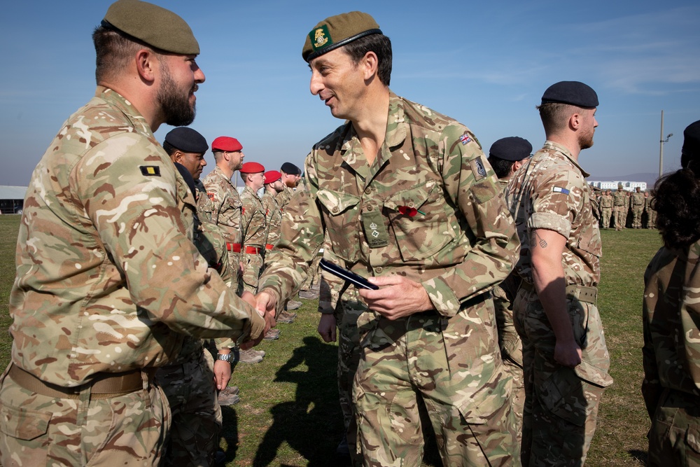 KFOR Award Ceremony Held for British Strategic Reserve Forces