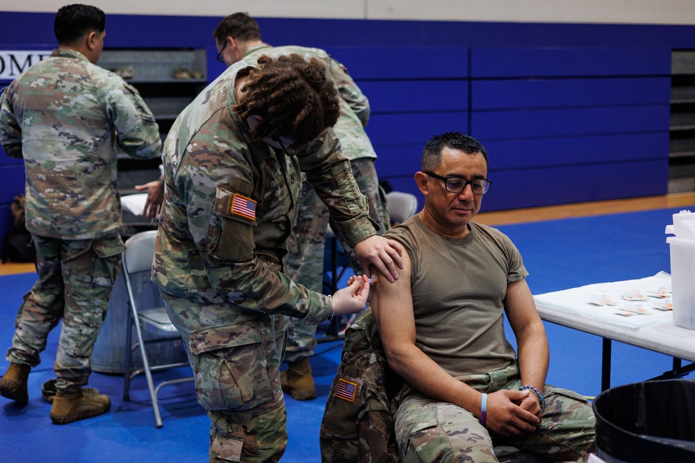 Flu Rodeo for Soldiers