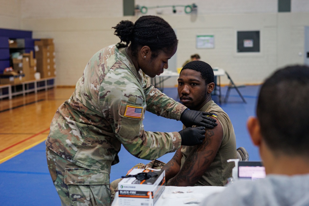 Flu Rodeo for Soldiers