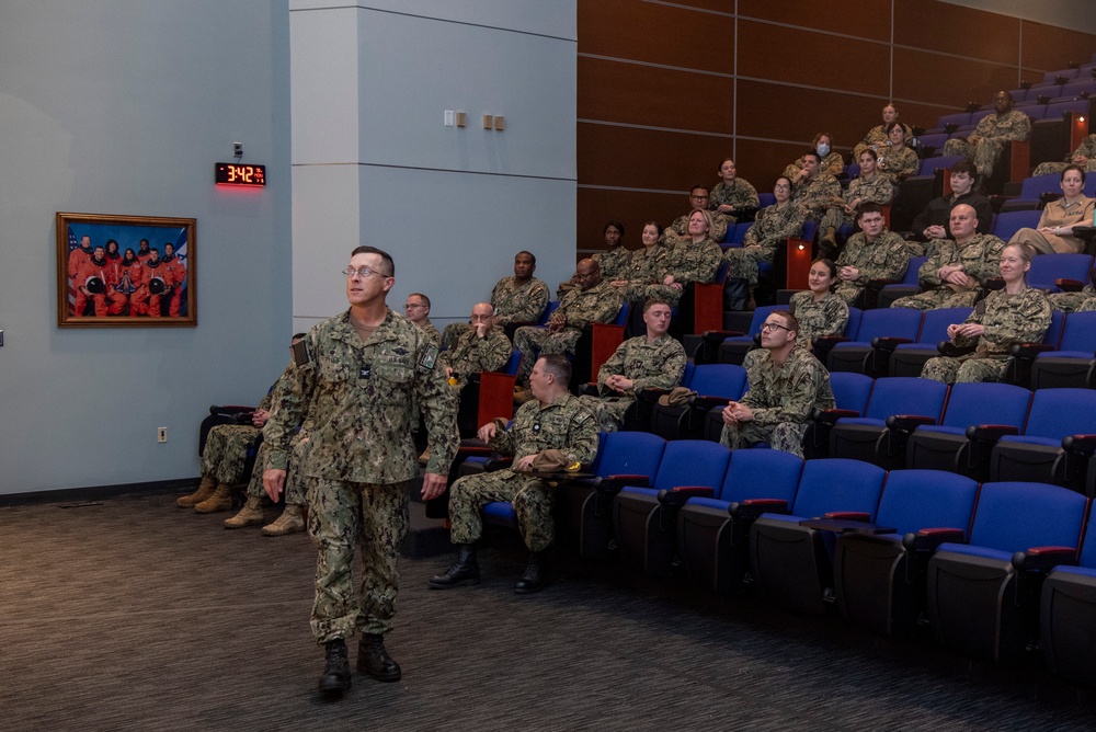 EMF 150 Mike leadership hold All Hands Call at Walter Reed