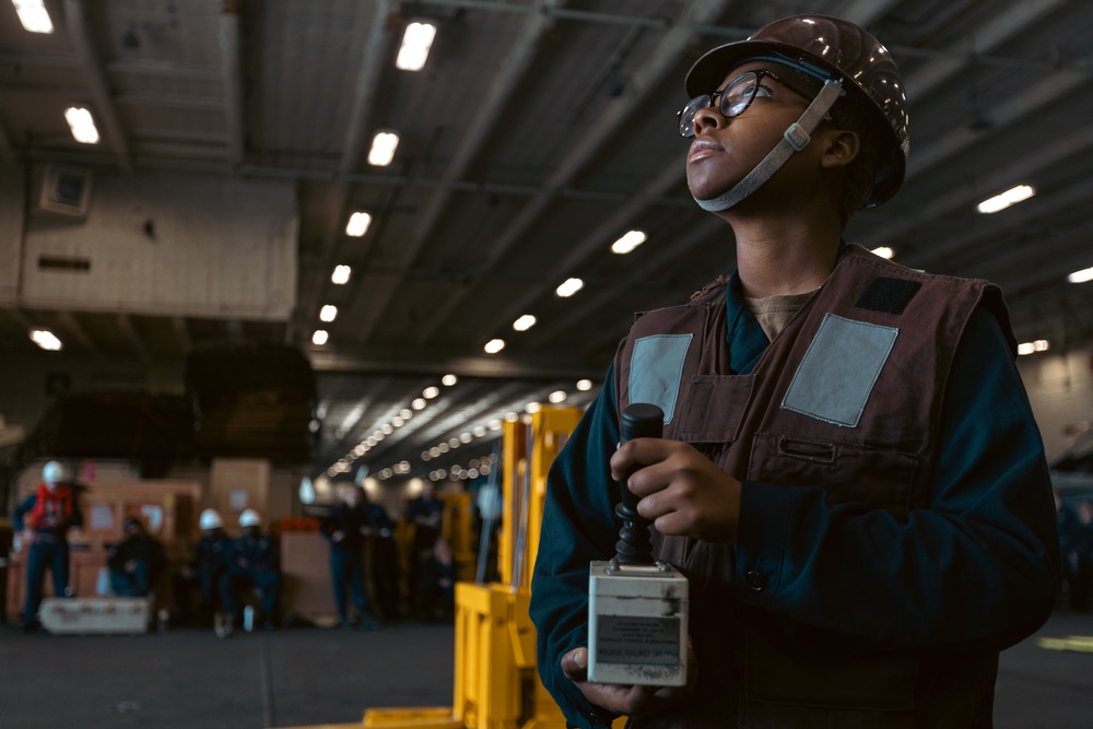USS Gerald R. Ford (CVN 78) Replenishment at Sea