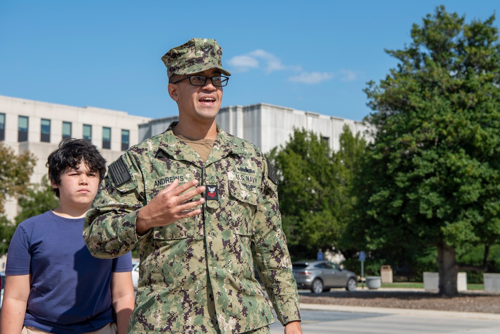 NMRTC, Bethesda Sailor's reenlistment ceremony