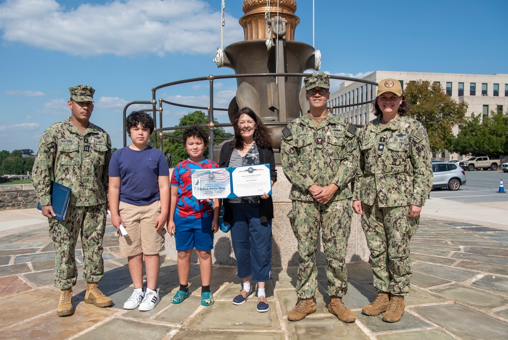 NMRTC, Bethesda Sailor's reenlistment ceremony