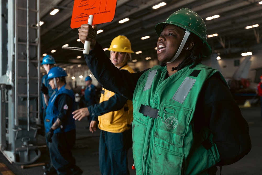 USS Gerald R. Ford (CVN 78) Replenishment at Sea