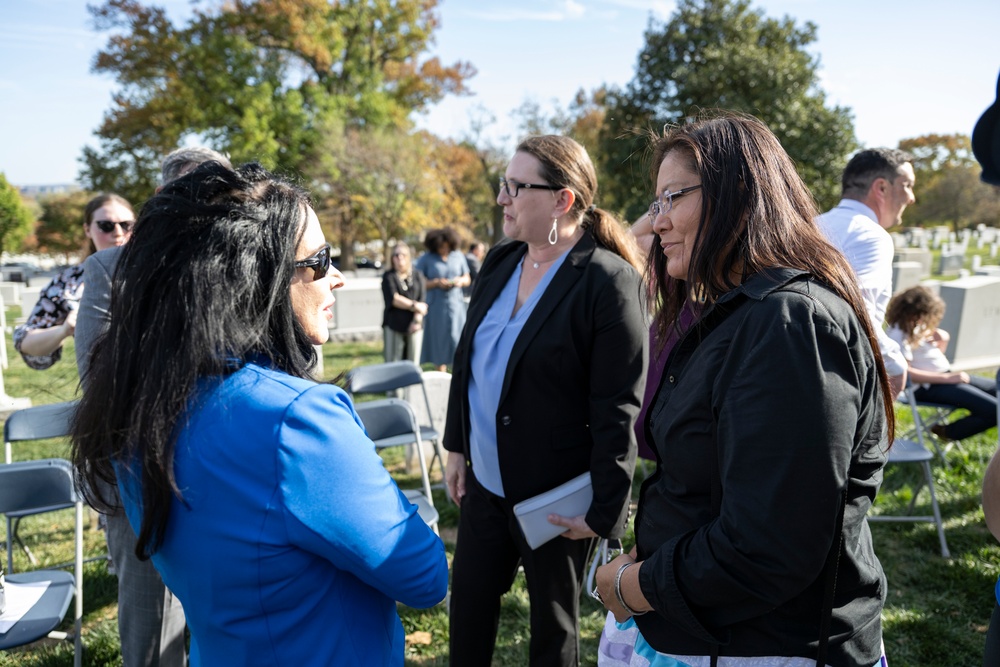 Arlington National Cemetery and the United States Mint Hold a Remembrance Ceremony for Zitkala-Ša in Section 2