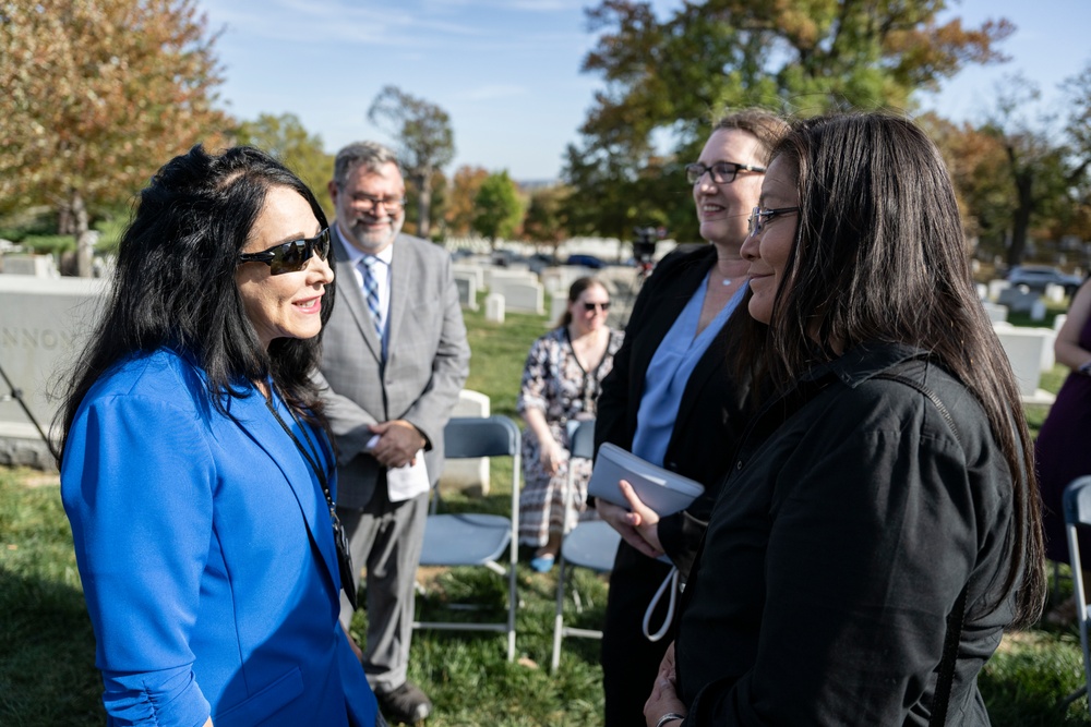 Arlington National Cemetery and the United States Mint Hold a Remembrance Ceremony for Zitkala-Ša in Section 2