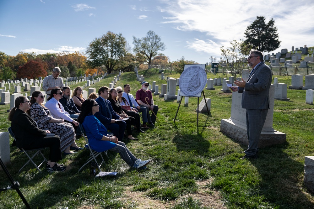 Arlington National Cemetery and the United States Mint Hold a Remembrance Ceremony for Zitkala-Ša in Section 2