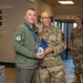 Chief Master Sgt. Select Donald Jones Jr, 512th Rescue Squadron senior enlisted leader, poses with Chief Master Sergeant Jessie Thomas