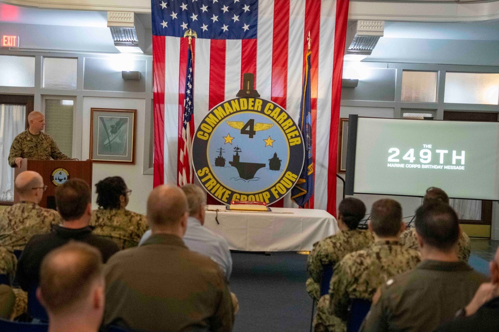 CSG-4 Celebrates the Marine Corps' 249th Birthday