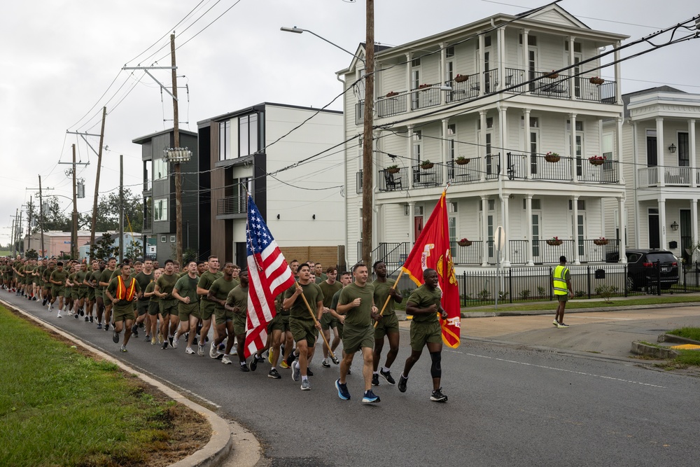 Marine Corp Support Facility New Orleans Marine Corps 249th birthday run