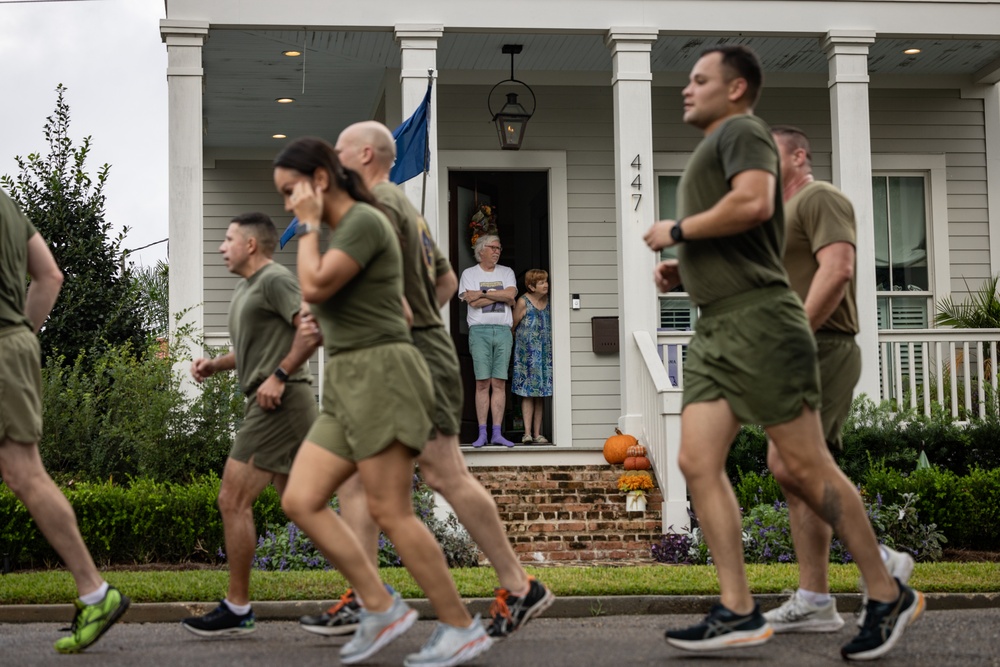 Marine Corp Support Facility New Orleans Marine Corps 249th birthday run