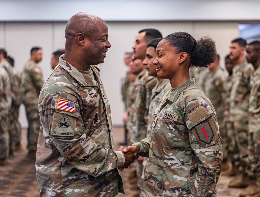 1st Infantry Division conducts patching ceremony