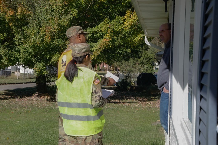 Headline: Joint Task Force- North Carolina: Door to Door in Waynesville