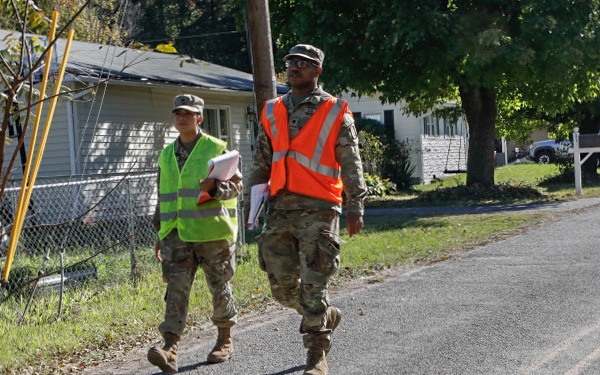 Headline: Joint Task Force- North Carolina: Door to Door in Waynesville