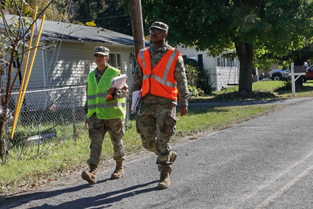 Headline: Joint Task Force- North Carolina: Door to Door in Waynesville