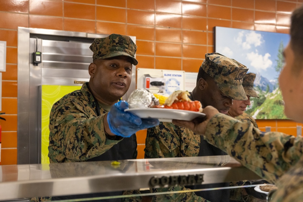 2nd Marine Logistics Group Celebrates 249th Marine Corps Birthday at French Creek Mess Hall