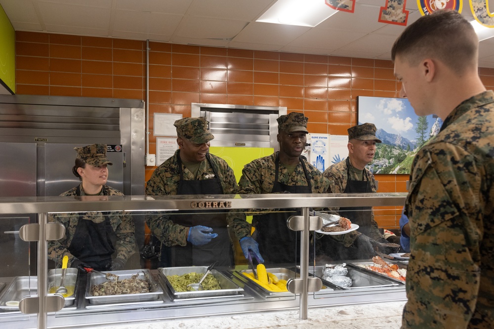 2nd Marine Logistics Group Celebrates 249th Marine Corps Birthday at French Creek Mess Hall