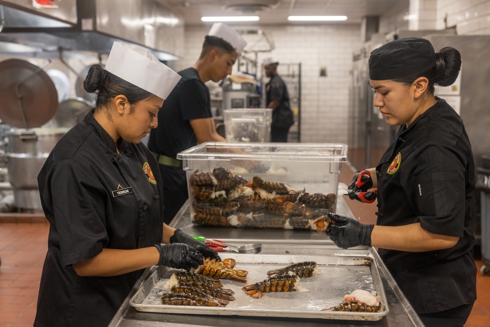 2nd Marine Logistics Group Celebrates 249th Marine Corps Birthday at French Creek Mess Hall