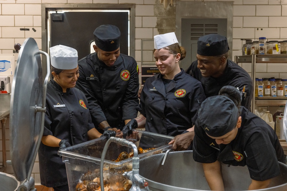 2nd Marine Logistics Group Celebrates 249th Marine Corps Birthday at French Creek Mess Hall