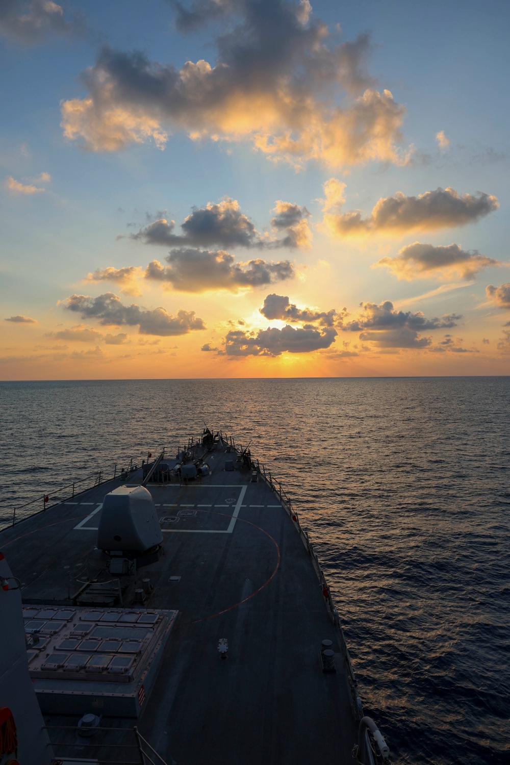 USS Arleigh Burke Patrols Mediterranean Sea