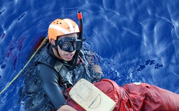 USS Arleigh Burke Man Overboard Drill