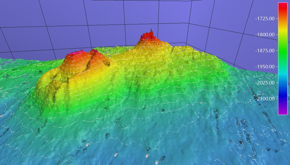 U.S. Coast Guard Cutter Healy crew and embarked science teams discover volcano-like underwater feature while conducting Arctic research