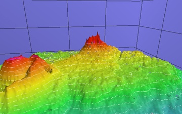 U.S. Coast Guard Cutter Healy crew and embarked science teams discover volcano-like underwater feature while conducting Arctic research