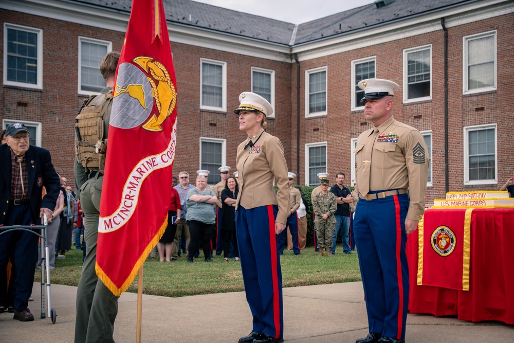 U.S. Marine Corps 249th Birthday Cake Cutting Ceremony at Quantico