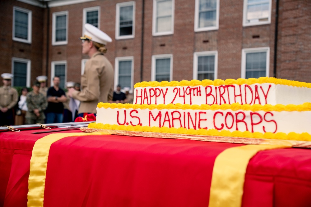 U.S. Marine Corps 249th Birthday Cake Cutting Ceremony at Quantico