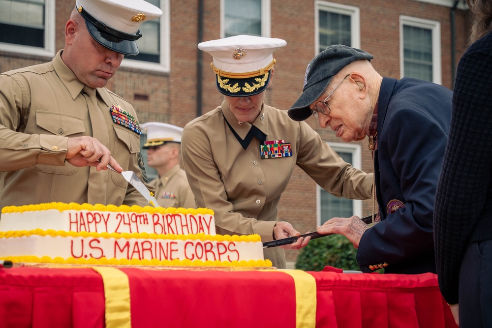 U.S. Marine Corps 249th Birthday Cake Cutting Ceremony at Quantico