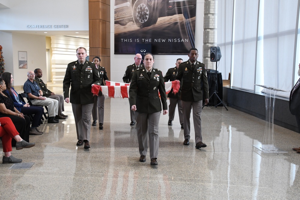 Recruiters support flag retirement ceremony