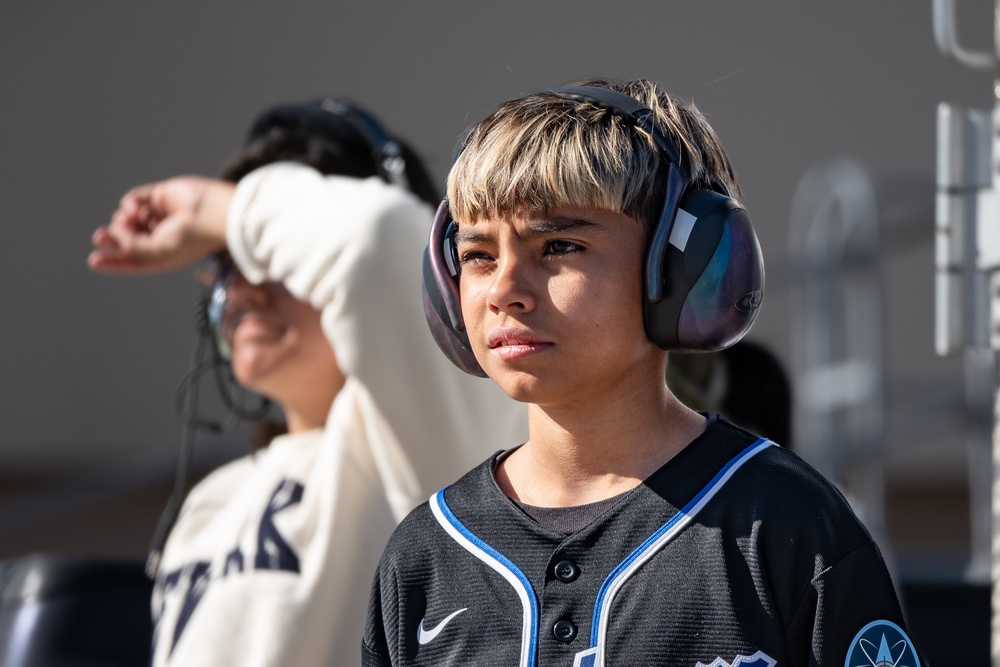 Von Toble Middle School students tour Nellis Air Force Base