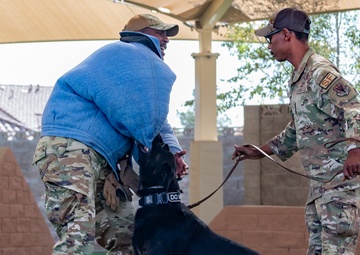 Von Toble Middle School students tour Nellis Air Force Base