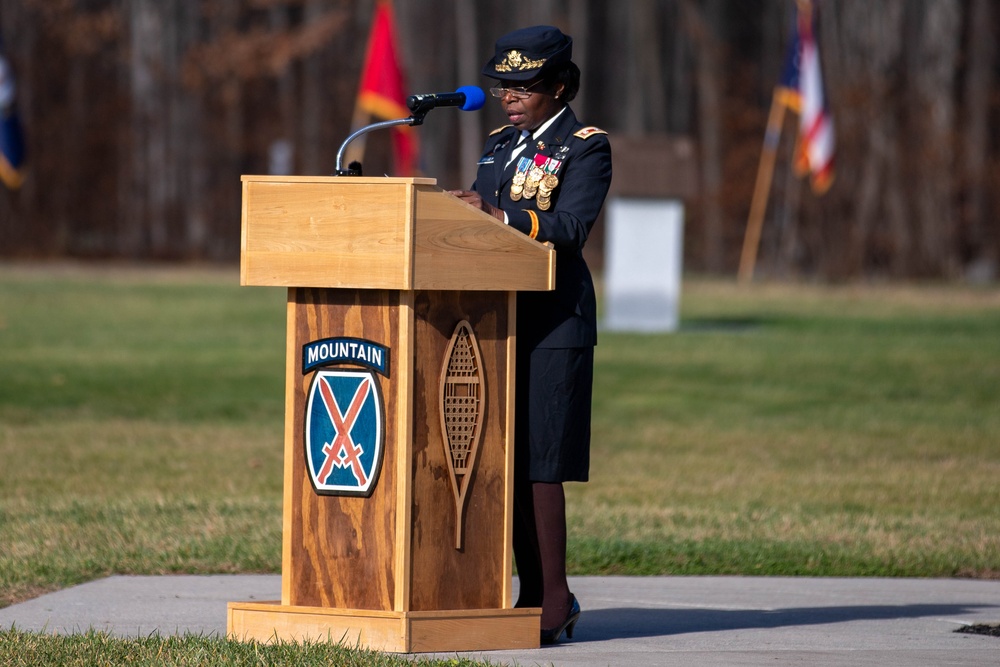 10th Mountain Division Honors Veteran's Day with Wreath Laying Ceremony