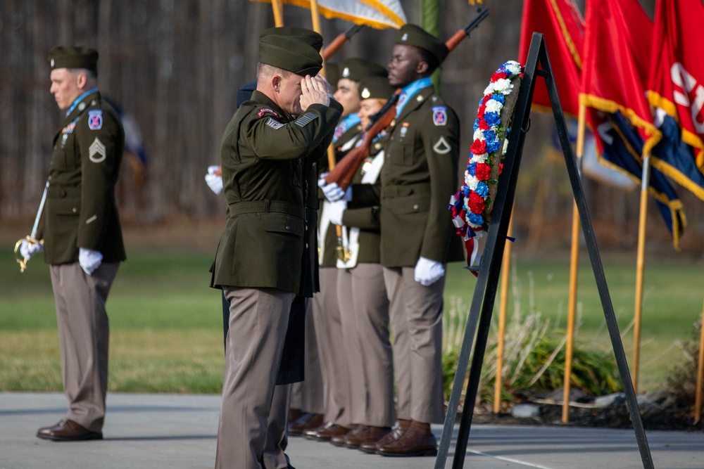 10th Mountain Division Honors Veteran's Day with Wreath Laying Ceremony