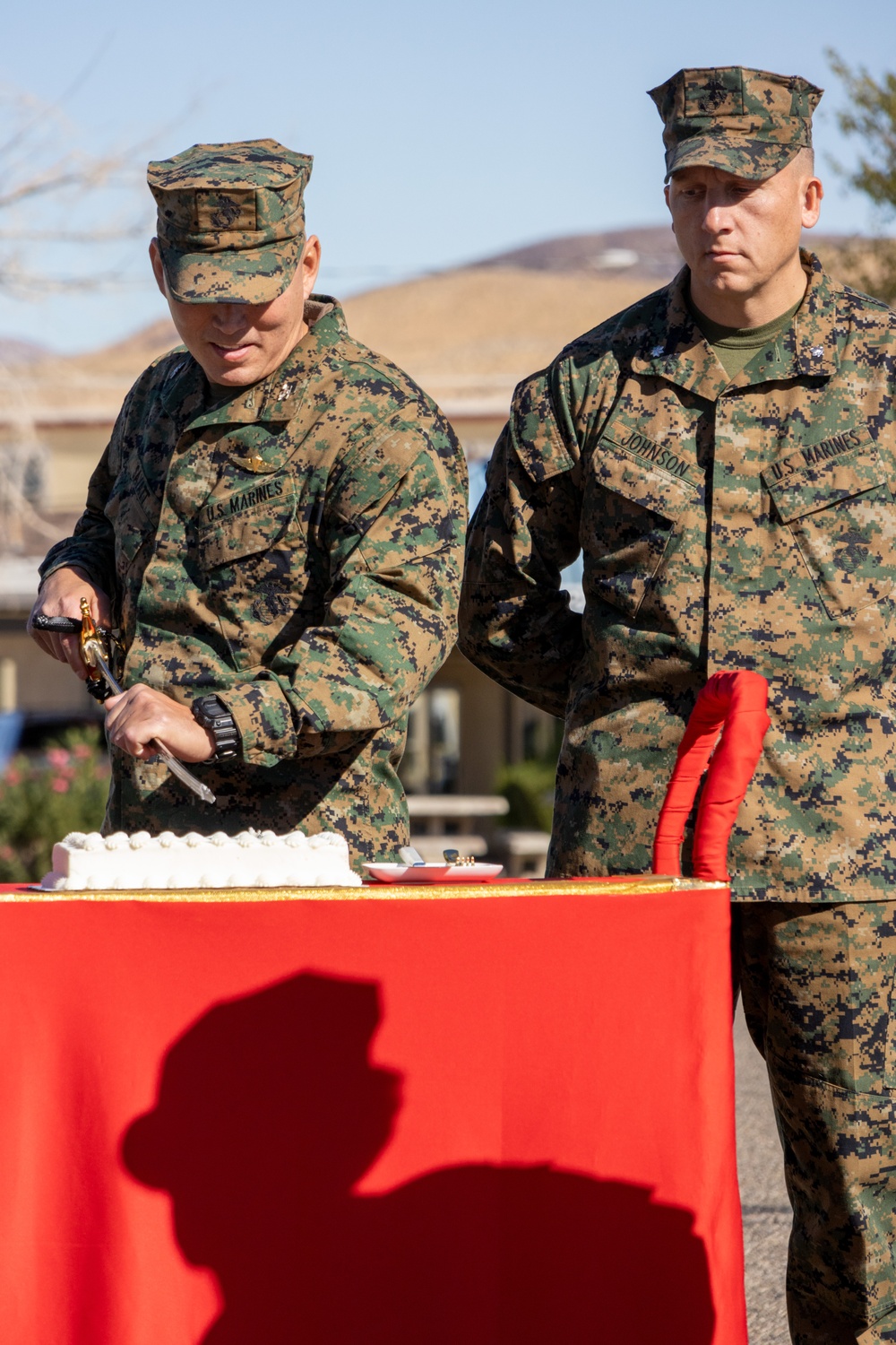 Marine Corps 249th Birthday Cake Cutting Ceremony-MCLB Barstow