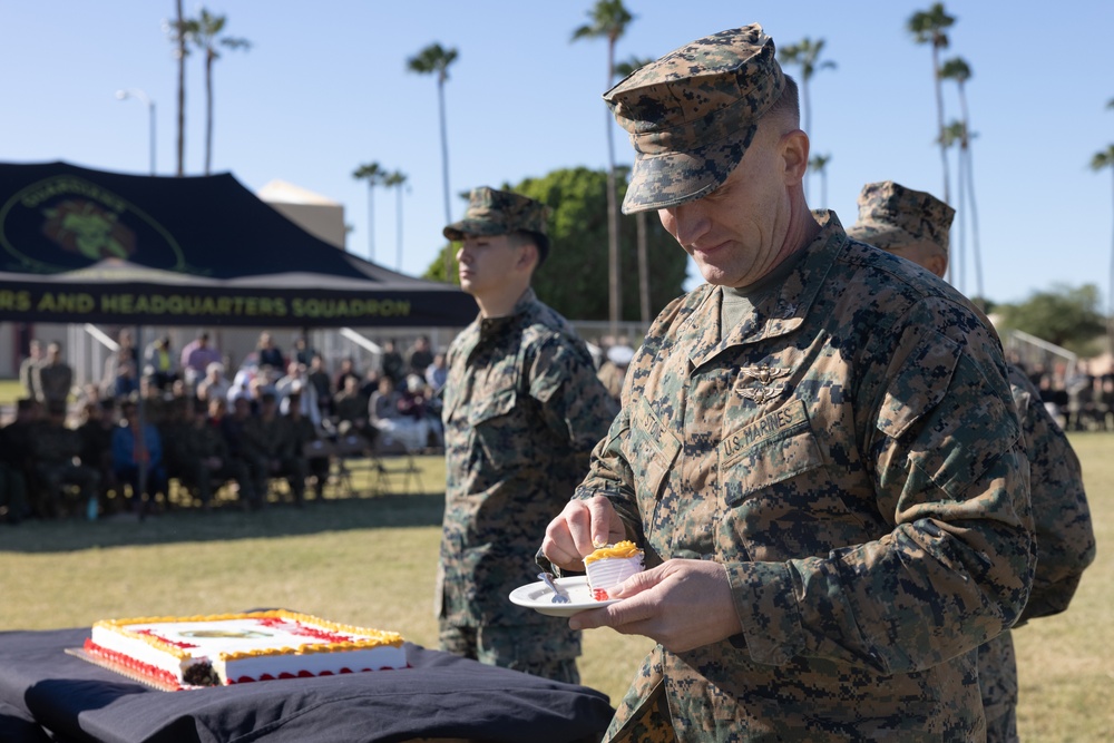 MCAS Yuma hosts 249th Birthday Cake Cutting Ceremony