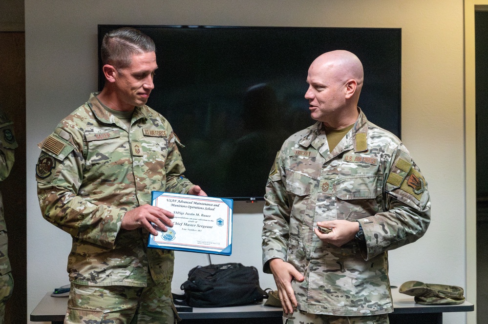 Chief Master Sergeant selects were announced at Nellis AFB