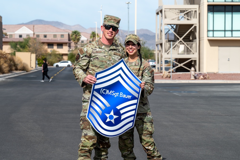 Chief Master Sergeant selects were announced at Nellis AFB