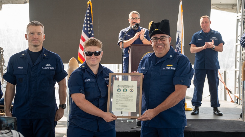 Coast Guard Members Celebrate Eight Bells Tradition, Honoring Cuttermen’s Legacy, Pinning New Cutterman