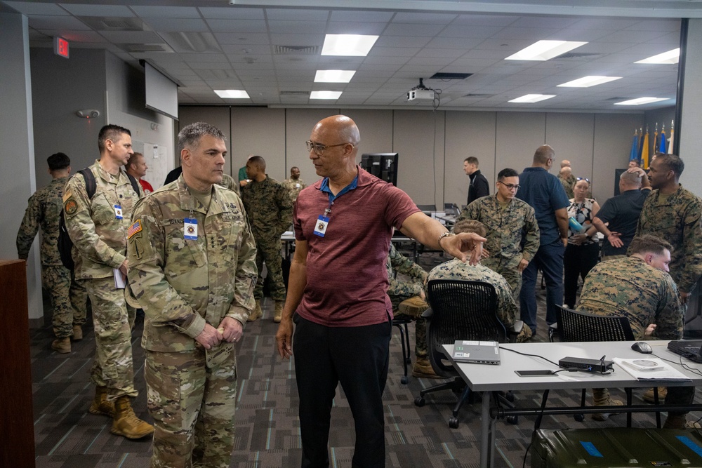 Lt. Gen. Isaacson and Distinguished Visitors Observe Bold Quest 24