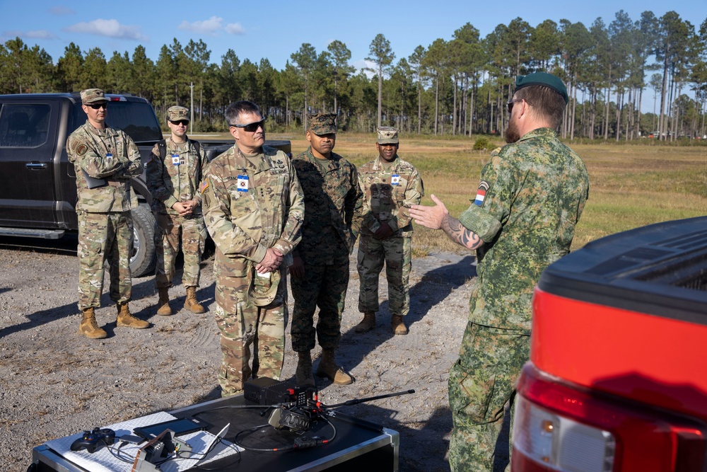 Lt. Gen. Isaacson and Distinguished Visitors Observe Bold Quest 24