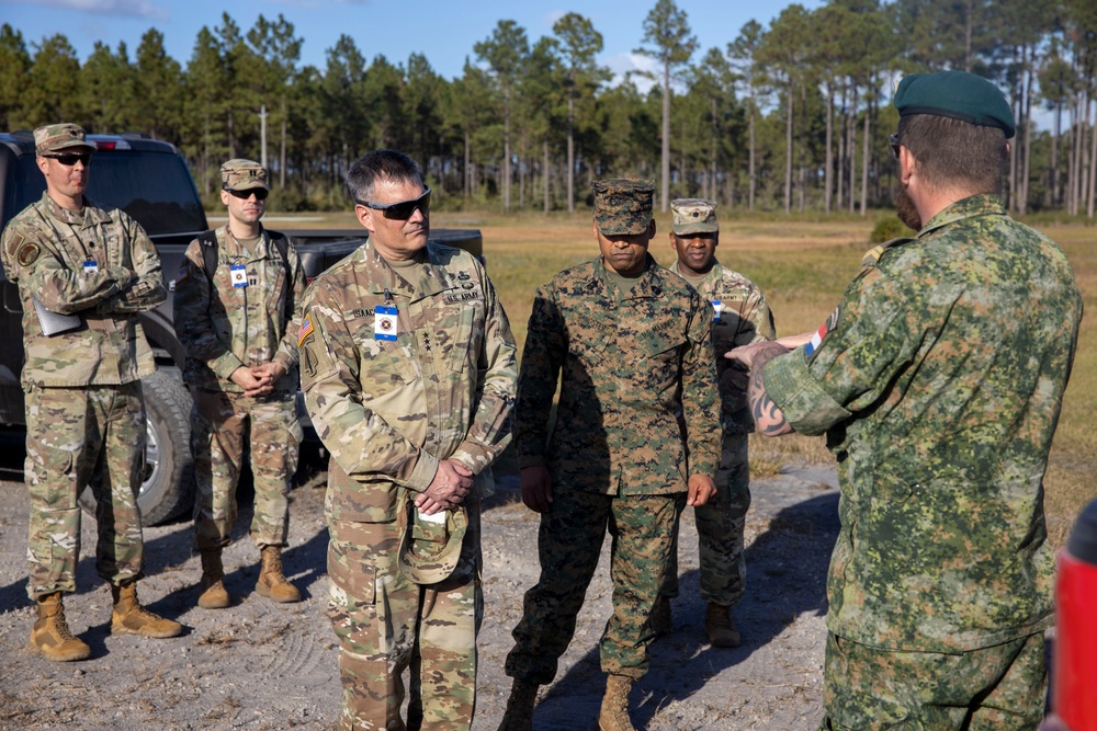 Lt. Gen. Isaacson and Distinguished Visitors Observe Bold Quest 24